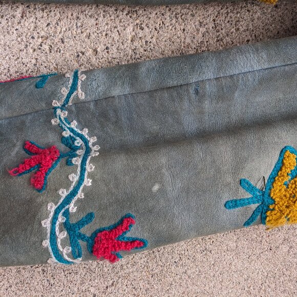 Afghan Shearling Embroidered Coat 70s - Picture 6 of 12